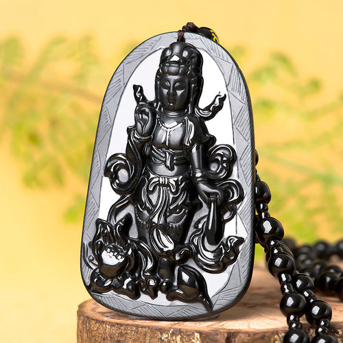 Natural Jade Pendant Guanyin Jadeite Pendant