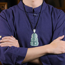 Natural Jade Pendant Guanyin Jadeite Pendant