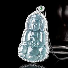 Natural Jade Pendant Guanyin Jadeite Pendant