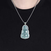 Natural Jade Pendant Guanyin Jadeite Pendant