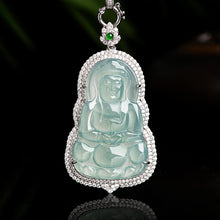 Natural Jade Pendant Guanyin Jadeite Pendant