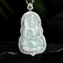 Natural Jade Pendant Guanyin Jadeite Pendant