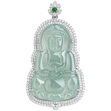 Natural Jade Pendant Guanyin Jadeite Pendant