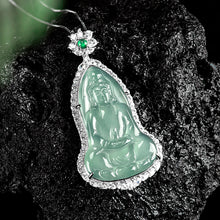 Natural Jade Pendant Guanyin Jadeite Pendant
