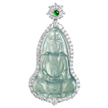 Natural Jade Pendant Guanyin Jadeite Pendant