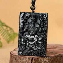 Natural Jade Pendant Guanyu Dragon Jadeite Pendant