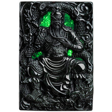 Natural Jade Pendant Guanyu Dragon Jadeite Pendant