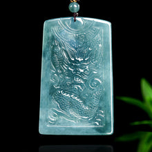 Natural Jade Pendant Guanyu Dragon Jadeite Pendant