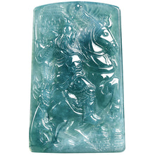 Natural Jade Pendant Guanyu Dragon Jadeite Pendant