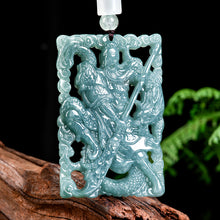 Natural Jade Pendant Guanyu Jadeite Pendant