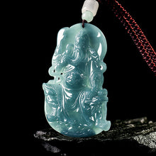 Natural Jade Pendant Guanyu Jadeite Pendant