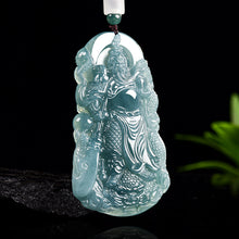 Natural Jade Pendant Guanyu Jadeite Pendant