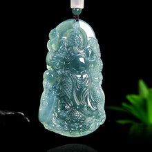 Natural Jade Pendant Guanyu Jadeite Pendant