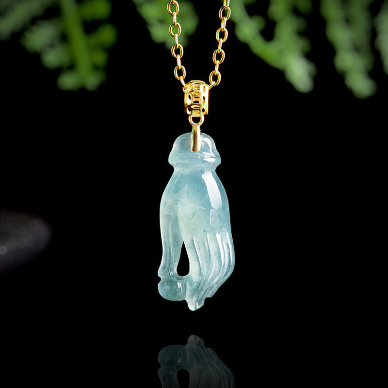 Natural Jade Pendant Hand Jadeite Pendant