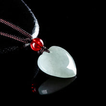 Natural Jade Pendant Heart Jadeite Pendant