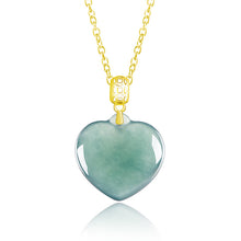 Natural Jade Pendant Heart Jadeite Pendant