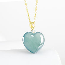 Natural Jade Pendant Heart Jadeite Pendant
