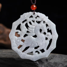 Natural Jade Pendant Horse Jadeite Pendant