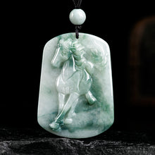 Natural Jade Pendant Horse Jadeite Pendant