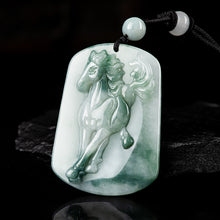 Natural Jade Pendant Horse Jadeite Pendant