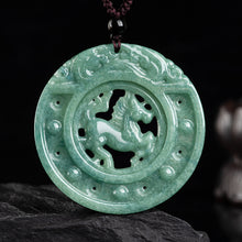 Natural Jade Pendant Horse Jadeite Pendant