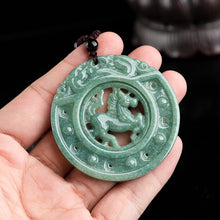 Natural Jade Pendant Horse Jadeite Pendant