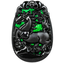 Natural Jade Pendant Horse Jadeite Pendant