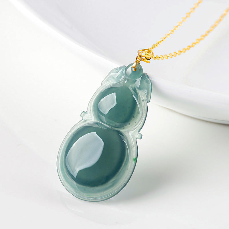 Natural Jade Pendant Hulu Jadeite Pendant