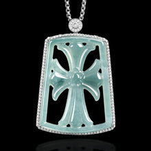 Natural Jade Pendant Jadeite Cross Pendant