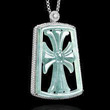 Natural Jade Pendant Jadeite Cross Pendant