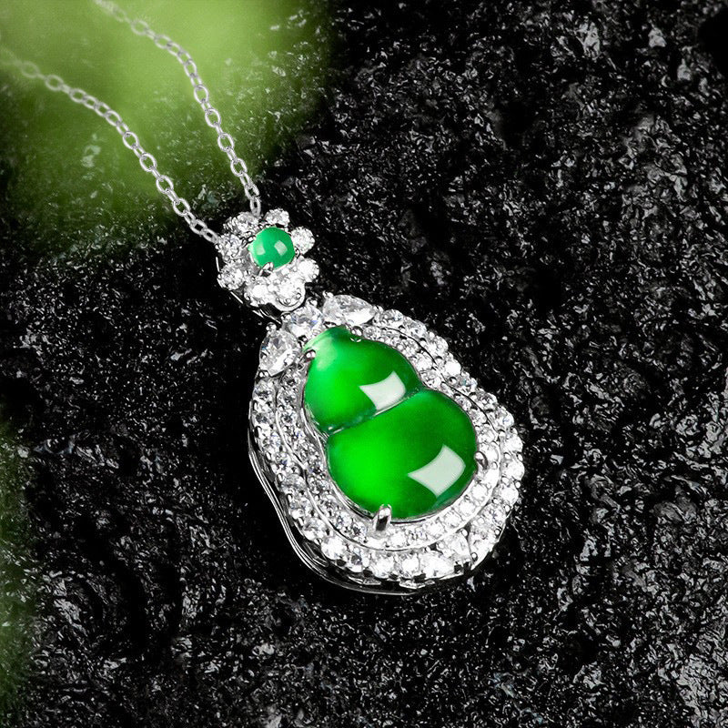 Natural Jade Pendant Jadeite Hulu Pendant
