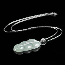 Natural Jade Pendant Leaf Jadeite Pendant