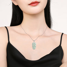 Natural Jade Pendant Leaf Jadeite Pendant