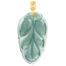Natural Jade Pendant Leaf Jadeite Pendant
