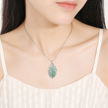 Natural Jade Pendant Leaf Jadeite Pendant