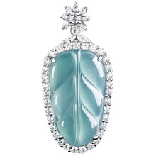 Natural Jade Pendant Leaf Jadeite Pendant