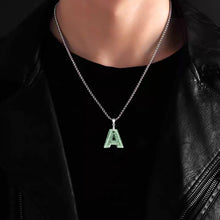 Natural Jade Pendant Letter Jadeite Pendant