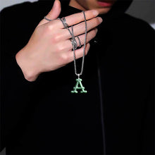 Natural Jade Pendant Letter Jadeite Pendant