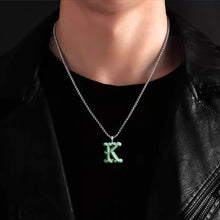Natural Jade Pendant Letter Jadeite Pendant