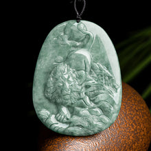 Natural Jade Pendant Lion Jadeite Pendant