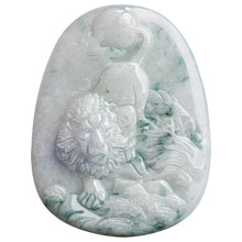 Natural Jade Pendant Lion Jadeite Pendant