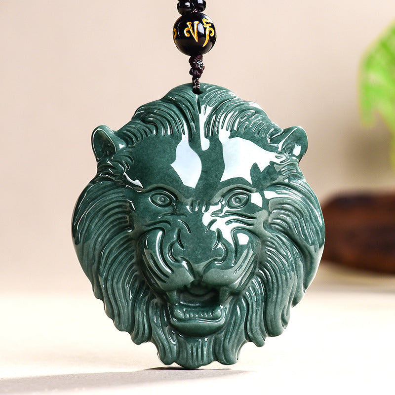 Natural Jade Pendant Lion Jadeite Pendant