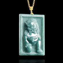 Natural Jade Pendant Lion Jadeite Pendant