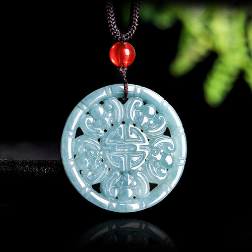 Natural Jade Pendant Lucky Jadeite Pendant