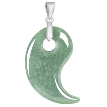 Natural Jade Pendant Magatama Jadeite Pendant