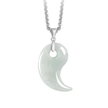 Natural Jade Pendant Magatama Jadeite Pendant