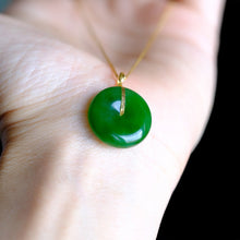 Natural Jade Pendant Nephrite Gold Pendant