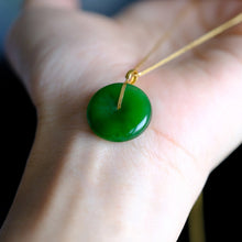 Natural Jade Pendant Nephrite Gold Pendant