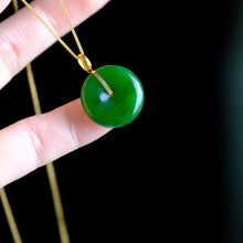 Natural Jade Pendant Nephrite Gold Pendant