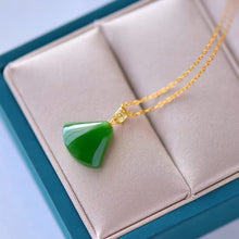 Natural Jade Pendant Nephrite Gold Pendant